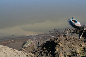 permafrost thaw into river